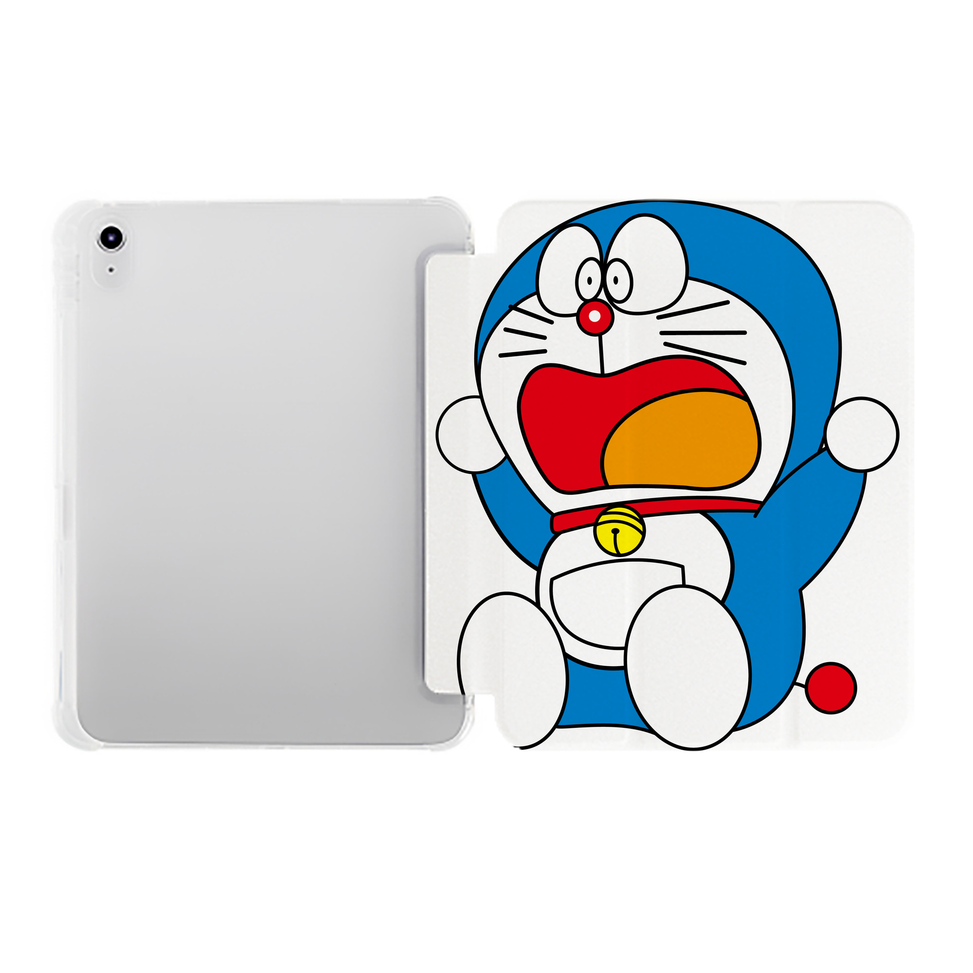 （画像用） ドラえもん Doraemon IPad ケース ペン収納付き 三つ折りスタンド PUレザー×シリコン 対応機種9.5/10.5/10.9インチ